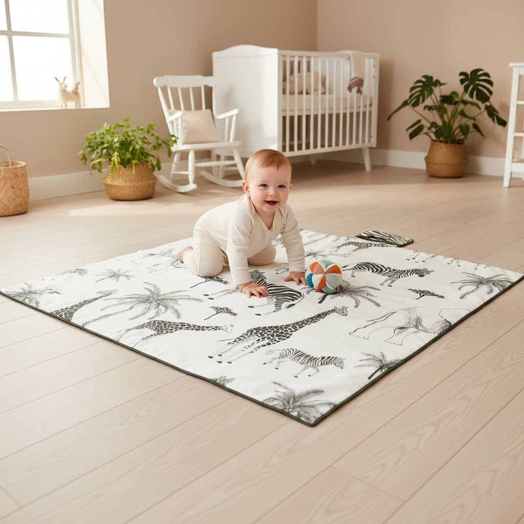 Tapis d'Éveil Doux Songe de la Forêt