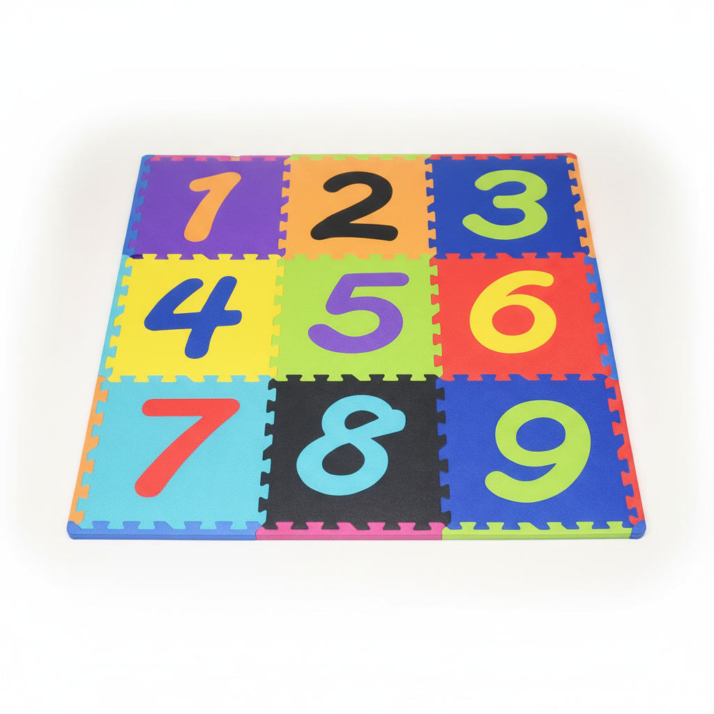 Tapis d'Éveil Doux Numéros de Bébé