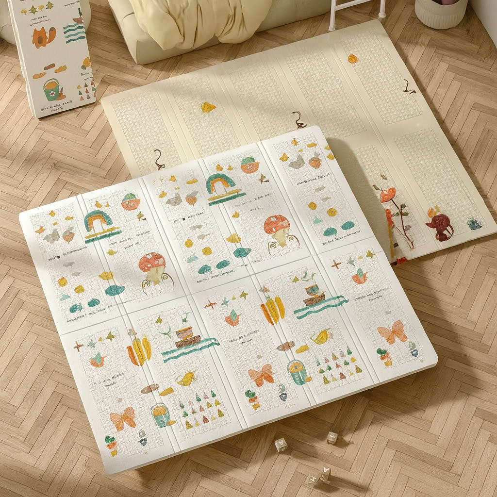 Tapis d'Éveil Pliable, Douce Parenthèse de Découverte