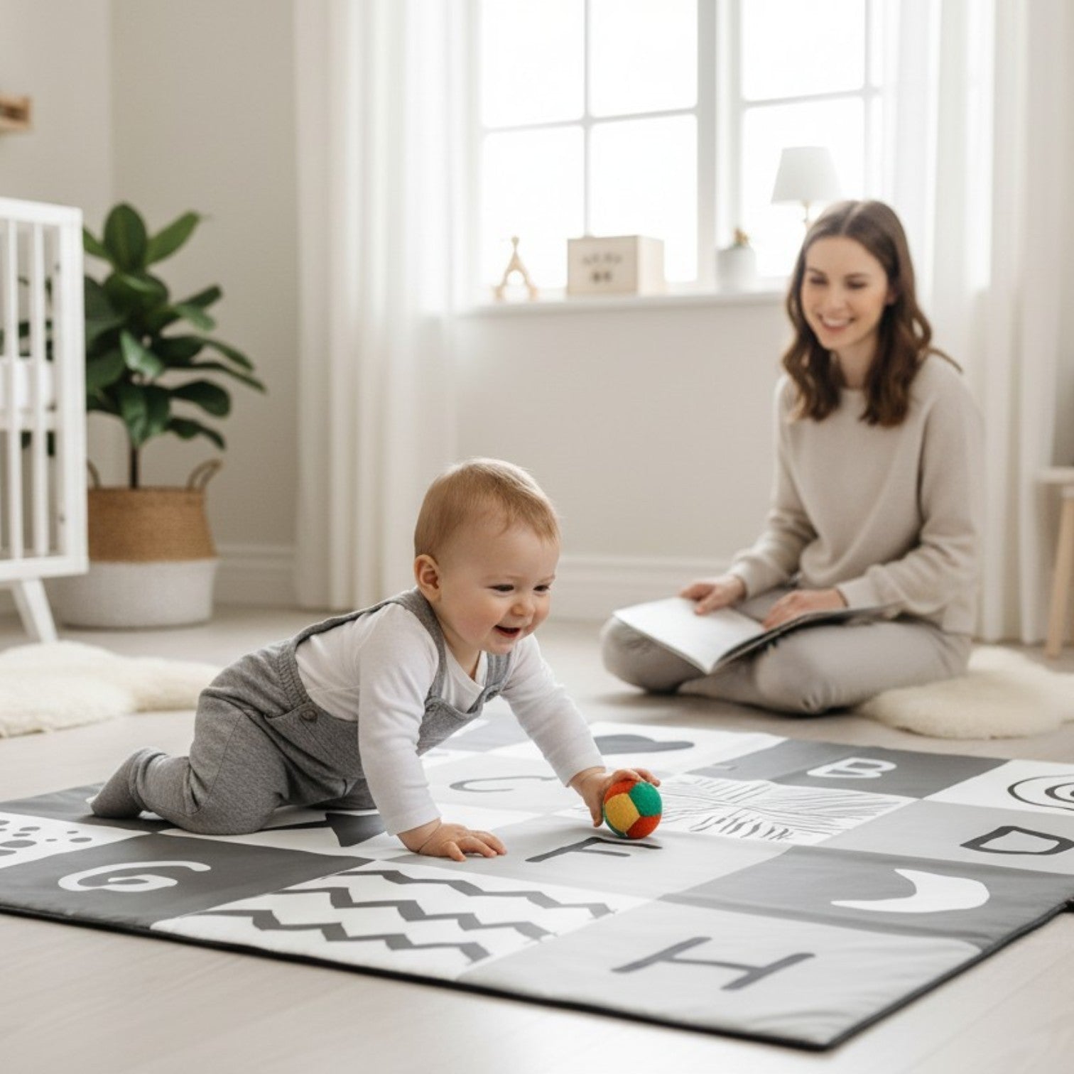 Tapis d'Éveil Enchanté Alphabet des Merveilles